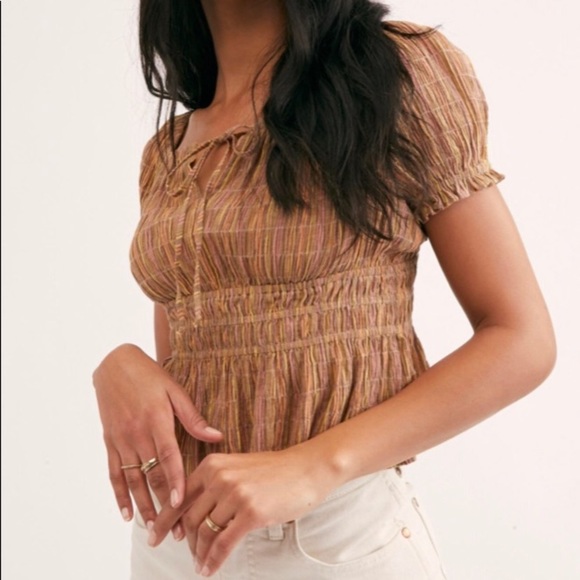 EUC Vivi Striped Free People Top - Picture 3 of 6